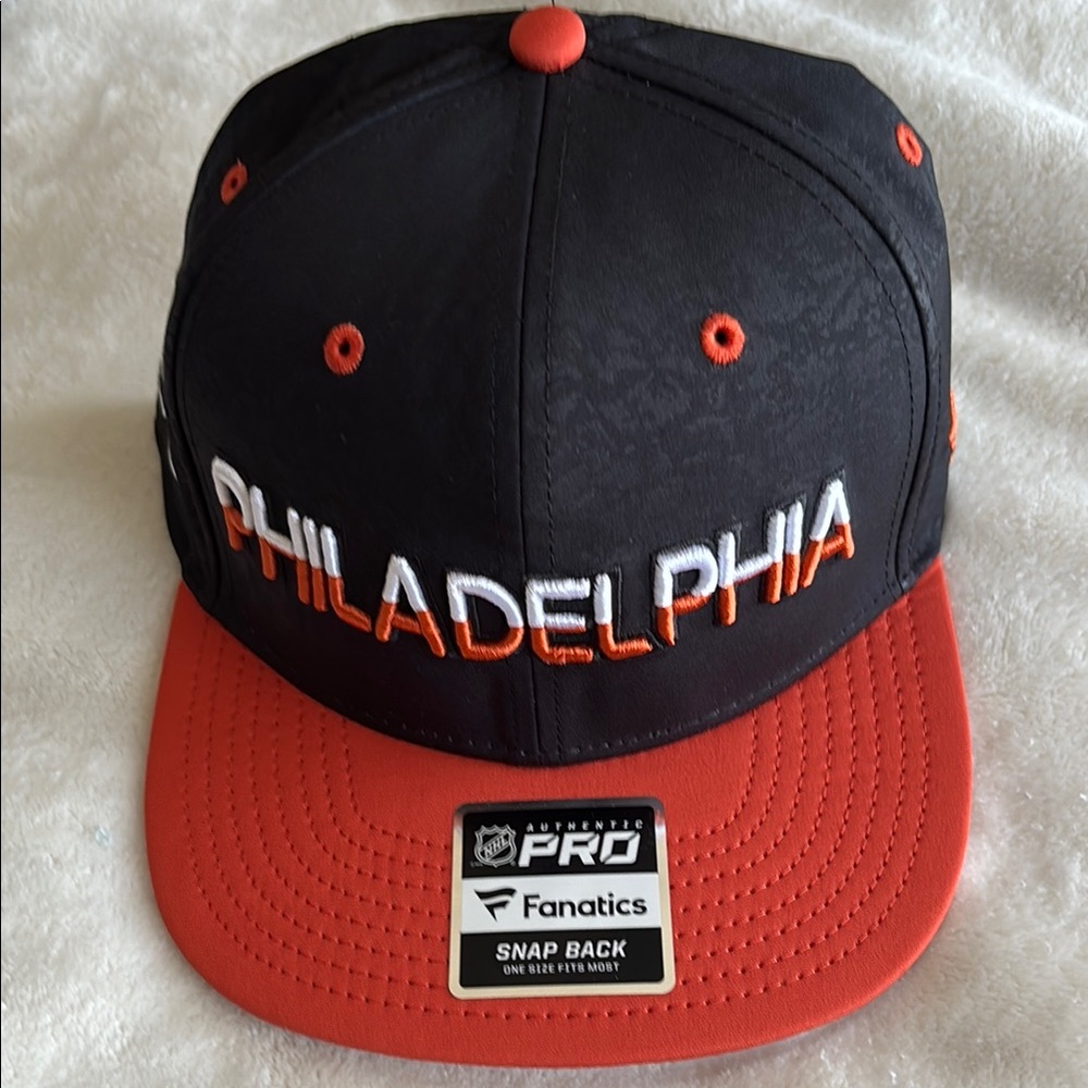 NHL Philadelphia Black and Red Snapback Hat